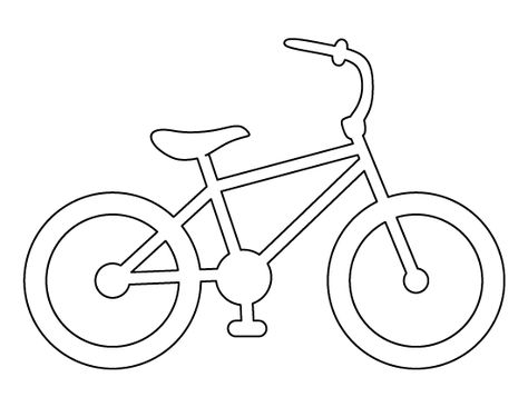 Bike pattern. Use the printable outline for crafts, creating stencils, scrapbooking, and more. Free PDF template to download and print at http://patternuniverse.com/download/bike-pattern/ Bike Pattern, Bicycle Crafts, Bike Craft, Quilled Creations, Applique Templates, Bicycle Art, Stencil Template, Applique Patterns, Busy Book