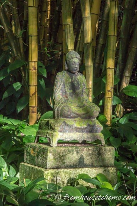 Whimsical Garden Art, Unique Garden Art, Traditional Sculptures, Art Buddha, Wind Sculptures, Garden Art Ideas, Bamboo Garden, Rain Chain, Garden Artwork