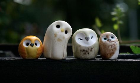 Ceramics Halloween, Silly Squishies, Diy Keramik, Crea Fimo, Clay Owl, Tanah Liat, Polymer Clay Animals, Clay Animals, Beltane