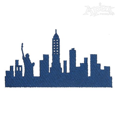 New York Skyline Embroidery Design Skyline Embroidery, New York City Skyline, Nyc Skyline, City Skyline, Embroidery Design, New York Skyline, Christmas Diy, York City, Embroidery Designs