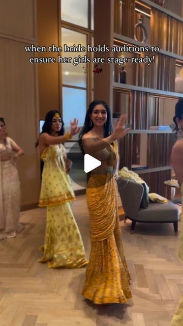 WeddingPlz.com on Instagram: "Auditions in session! Bride  ensuring bridesmaids are stage-ready for the big day, one step at a time✨️
.
Follow @weddingplz for more such inspiration and visit weddingplz.com to find the best vendors!
.
Couple: alya_tapia @the.wellness.ghai 
Choreography: @rianmistryproductions 
In frame: @anisa_tapia @jahaanoberoi @styledbyteetrouble @priyakothari26 
Team: @aayushibiyani itsjerber 
Wedding Planner: @tamarindglobalweddings 
Music edits: @zalshroff 
Wedding videos: @sam_and_ekta

[ bride , bridesmaid , wedding , dance ]
#bride #bridesmaid #wedding #dance #weddinggoals #weddingplz #indianwedding #weddinginspo #weddinginspiration" Music Edits, One Step At A Time, She Girl, Bridesmaid Wedding, Wedding Goals, Wedding Dance, Wedding Videos, In Frame, First Step