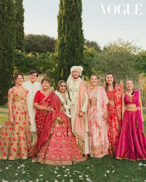 East Meets West Wedding, Romantic Italian, Catholic Wedding Ceremony, Hindu Ceremony, Family Wedding Photos, Tuscan Countryside, India Wedding, Under The Tuscan Sun, Multicultural Wedding