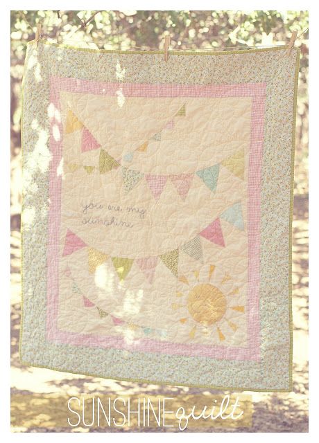 November Wreath, How To Make Quilts, Sunshine Quilt, Dec 1st, Water Soluble Fabric, Farm Quilt, Scraps Of Fabric, Pennant Flags, Sunshine Birthday