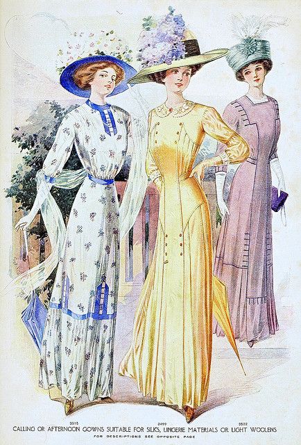 1910 Women's Clothing Dresses | Recent Photos The Commons Getty Collection Galleries World Map App ... Edwardian Fashion Plates, Fashion 1910, 1910s Fashion, Parisienne Chic, Fashion Illustration Vintage, Three Women, 20th Century Fashion, Edwardian Dress, Music Man