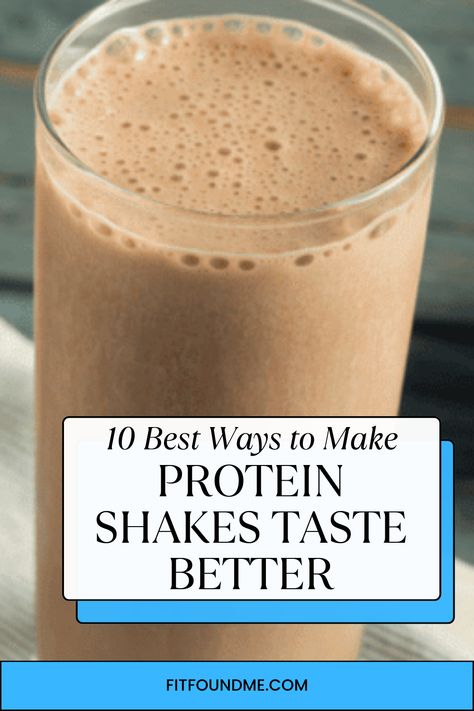 Protein shakes are practical, convenient, and perfect for people with busy lives but they don’t always taste appealing. You shouldn’t have to choose between taste and convenience. The good news is, with these 10 best ways to make protein shakes taste better, you won’t have to. Protein Shake No Blender, High Protein Shakes With Powder, Whey Protein Shakes Gain, What To Add To Protein Shakes, Oat Milk Protein Shake, How To Make Protein Shakes Taste Better, Ensure Recipes Ideas, Muscle Milk Protein Shakes Recipes, After Workout Protein Shake