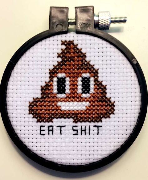 Emoji Cross Stitch, Tiny Cross Stitch, Poop Emoji, Beads Designs, Toilet Sign, Visible Mending, Stitch Cartoon, Stitch Christmas, Afghan Blanket