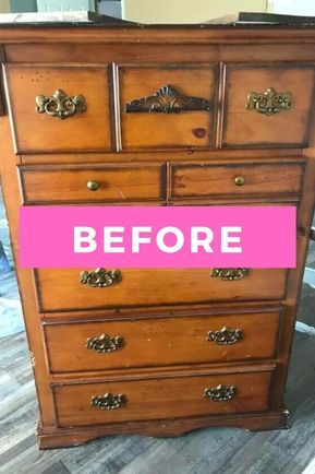 Dresser To Armoire Diy, Re Doing Dressers Ideas, Farmhouse Bedroom Furniture Diy, Diy Rustic Dresser Makeover, Restoring A Dresser, Redo Furniture Dressers, Recycle Dresser Ideas, Wooden Dresser Redo, Rustic Farmhouse Furniture Bedroom