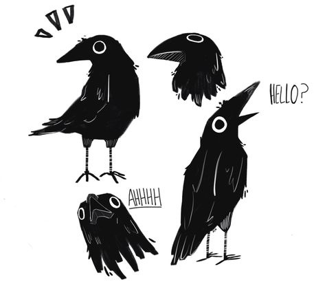 Crows Drawing, 그림 낙서, Crow Art, Raven Art, Crows Ravens, Simple Look, Bird Drawings, 판타지 아트, Add Personality