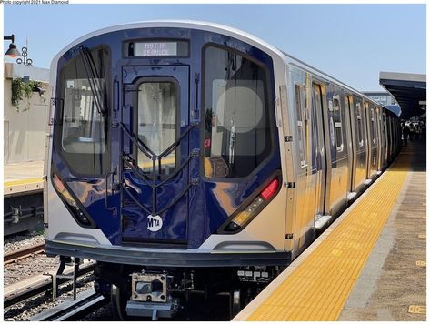 NYC MTA R-211 subway cars testing on Far Rockaways. Mta Subway, Subway Car, New York Subway, Subway Train, U Bahn, Nyc Subway, Train Layouts, Transportation, York City