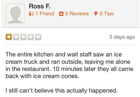 8 Yelp Reviews That Deserve 5-Stars For Delivering On The Laughs #hilarious #funny #memes #lol #meme #comedy #funnymemes #lmao #humor #dankmemes #laugh #jokes #memesdaily #haha #fun #funnyvideos #lmfao #hilariousmemes #dank #instagood #laughing #follow #joke #explorepage #viral #relatable #crazy #dailymemes #funnymeme #bhfyp Funny Yelp Reviews, Funny Reviews, Yelp Reviews, Big Mood, Clean Humor, It's Funny, Have A Laugh, You Never Know, Laughing So Hard