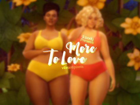 Sims 4 Body Presets Thick, Ts4 Presets, Body Presets, Ts4 Mods, The Sims 4 Skin, Love Body, The Sims 4 Packs, Sims 4 Mm Cc, Skin Details