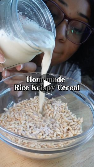 Cereal Recipes Homemade, Homemade Rice Krispies, Rice Crispy Cereal, Homemade Cereal, Healthy Cereal, Rice Krispy, Rice Cereal, Homemade Snacks, Food Recepie