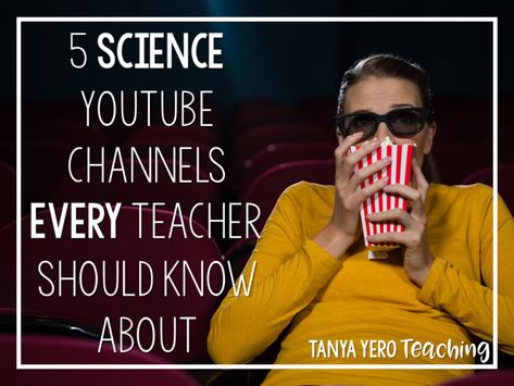 5 YouTube Channels Every Science Teacher Should Be Using - Tanya Yero Teaching Uv Resin Crafts, 7th Grade Science, Science Skills, 8th Grade Science, 4th Grade Science, 6th Grade Science, 5th Grade Science, Science Videos, High School Science