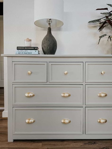 Refurbished Ikea Hemnes Dresser, Ikea Dresser Styling, Ikea Hemnes Dresser Makeover, Ikea Hemnes Drawers, Hemnes Dresser Hack, Ikea Hemnes Nightstand, Refinished Dresser Diy, Ikea Hemnes Hack, Ikea Dresser Makeover