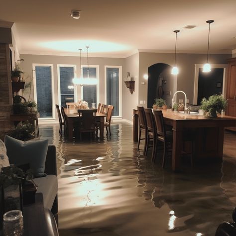 Navigating the complexities of flood zone designations can be overwhelming, but understanding its implications is vital for homeowners. One of the most common flood zones, known as flood z... #mortgagerater #mortgagerates🏠 Flood Aesthetic, Flooded Room, Flood House, Flooded House, Y2k Bedroom, Retro Living Rooms, Dream Apartment Decor, Bedroom Decor Inspiration, Flood Zone