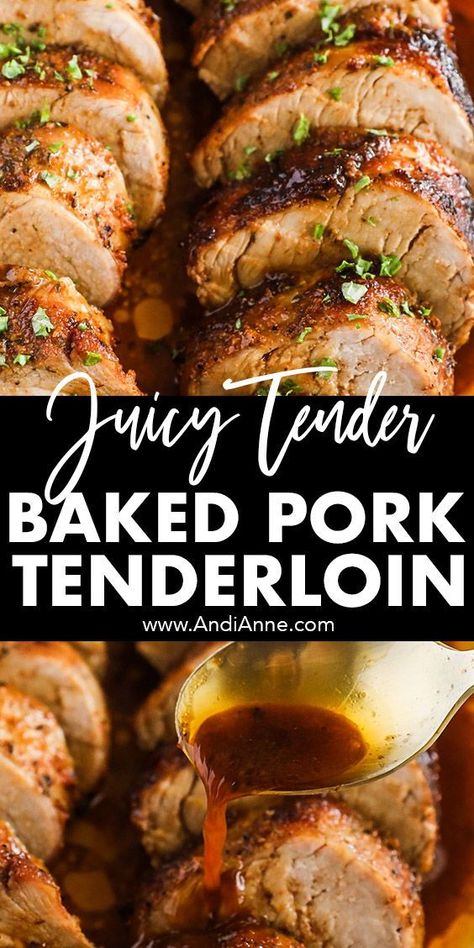 Oven Baked Pork Tenderloin, Pork Loin Recipes Oven, Oven Roasted Pork Tenderloin, Baked Pork Loin, Easy Pork Tenderloin Recipes, Pork Tenderloin Oven, Roasted Pork Tenderloin Recipes, Easy Pork Tenderloin, Dinner Sandwich