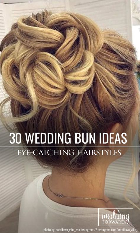 Buns Hairstyles Fancy, Wedding Updos For Medium Hair High Bun, Half Up Bun Wedding Hair Top Knot, Up Dos For Wedding Bridesmaid, Hair Buns For Wedding, Wedding Messy Bun Hairstyles, Bun Up Do Hairstyles, High Bun Updo Hairstyles, Prom Hairstyles For Medium Length Hair Buns