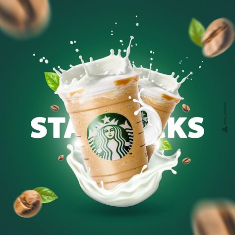 "Finding inspiration in every sip. Thank you, @starbucks ! ✨☕️" Starbucks Social Media Design, Starbucks Graphic Design, Coffee Ads Design, Starbucks Social Media, Starbucks Campaign, Starbucks Layout, Coffee Poster Design Graphics, Coffee Design Poster, Food Poster Design Graphics