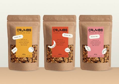 Granola Brands, Homemade Cereal, Packaging Snack, Cookie Packaging, Homemade Granola, Food Packaging Design, Tea Packaging, Packaged Food, Coffee Packaging