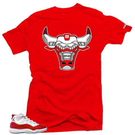 Shirt to Match Jordan 11 Cherry Varsity Red SNELOS Bull Air - Etsy Jordan 11 Cherry, Cherry Shirt, Jordan 11 Bred, Red Jordans, Jordan Outfits, Sneaker Match Tees, Sneaker Tee, Red Tee, Matching Jordans