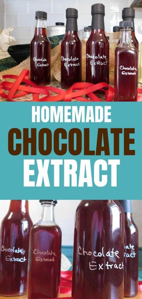 Flavored Extract Recipes, Make Your Own Extracts, Chocolate Extract Recipes, Homemade Extracts Recipes, Extract Recipes, Homemade Extracts, Diy Extracts, Hazelnut Extract, Chocolate Meringue Pie