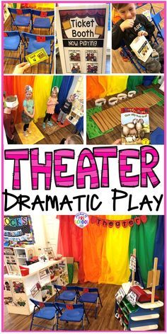 Theater Dramatic Play, Dramatic Play Centers Preschool, Dramatic Play Activities, Fairy Tales Preschool, Pocket Of Preschool, Dramatic Play Themes, Dramatic Play Printables, Dramatic Play Center, Drama Activities