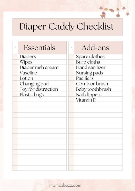 Postpartum Caddy Essentials, Baby Caddy Essentials, What To Put In A Diaper Caddy, Nappy Caddy Essentials, Diaper Station Essentials, Car Diaper Caddy Essentials, Diaper Station Organization, Postpartum Organization, How To Organize Baby Dresser