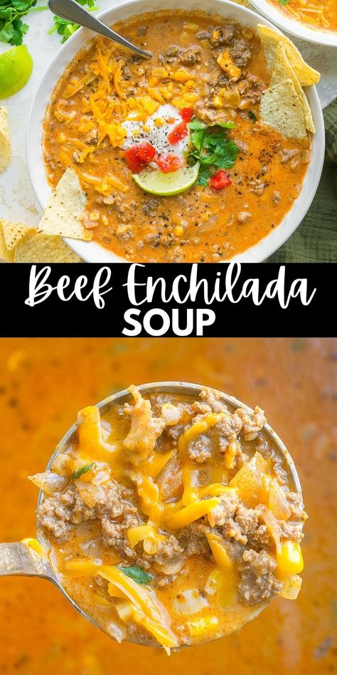 Beef Enchilada Soup Low Carb Enchilada Soup, Hamburger Enchilada Soup, Cheese Enchilada Soup, Mexican Enchilada Soup, Keto Enchilada Soup, Cheesy Enchilada Soup, Enchilada Soup Beef, Ground Beef Enchilada Soup, Creamy Enchilada Soup