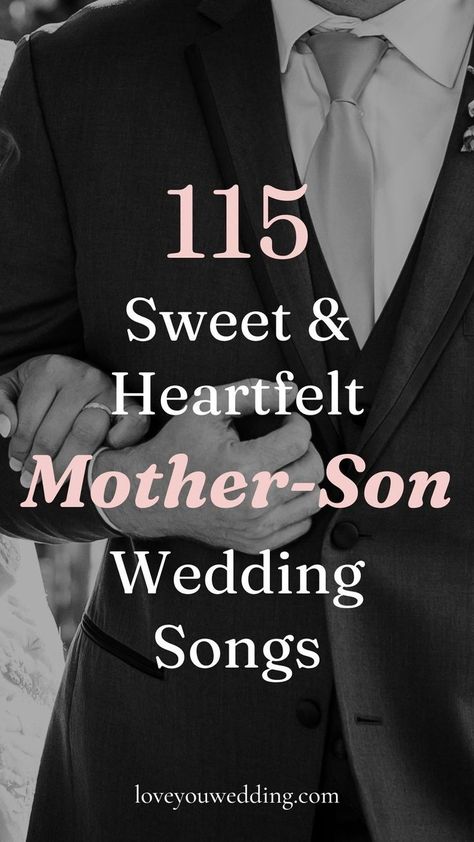 Songs For Your Playlist, Mother Son Wedding Songs, Christian Wedding Songs, Mother Son Songs, Mother Son Wedding Dance, Wedding Music Playlist, Country Wedding Songs, Father Daughter Dance Songs, Songs For Sons