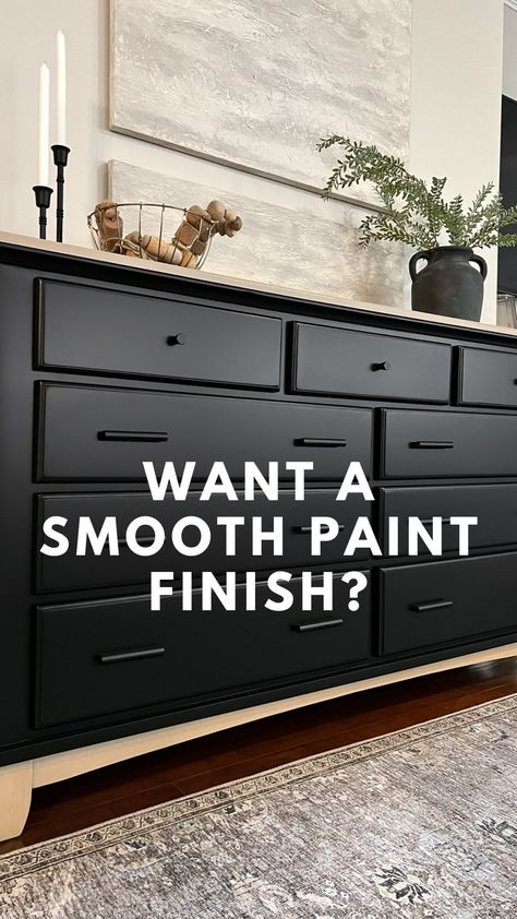 Watch along to see how you can turn your outdated nightstands into a gorgeous faux wood modern set 😍 ✨All my products I used for this… | Instagram Black Painted Furniture, Refinishing Furniture Diy, Painting Wood Furniture, Diy Sofa Table, Corner Tv, Funky Painted Furniture Diy, Diy Patio Furniture Cheap, Painted Furniture Diy, Big Kitchen