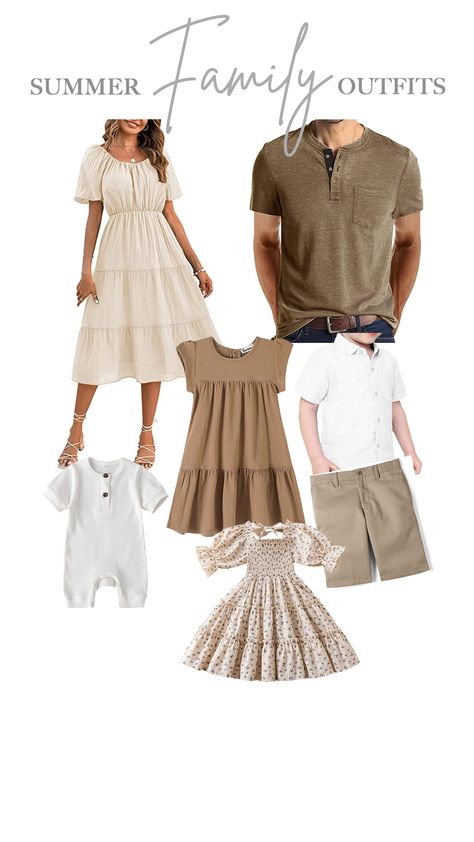 Summer Family Photo Outfit Idea Disclaimer: I only recommend products I would use myself and all opinions expressed here are my own. These boards may contain affiliate links that at no additional cost to you, I may earn a small commission. Beige Outfit Photoshoot Family, Cream Neutral Family Photos, Tan And Green Family Photo Outfits, Family Photo Wardrobe Ideas, Newborn Family Photo Outfit Ideas, Light And Airy Family Photo Outfits, Cream Family Photo Outfits, Neutral Family Photoshoot Outfits, Earthy Family Photo Outfits