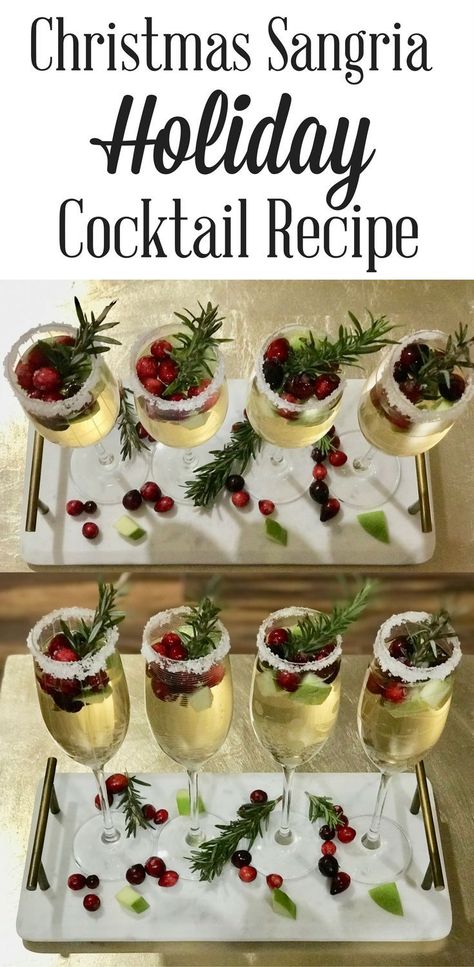 Christmas Sangria Recipes, Holiday Sangria, Christmas Sangria, Cocktail Christmas, Sangria Cocktail, Xmas Dinner, Sangria Recipe, Christmas Dinner Party, Holiday Cocktail