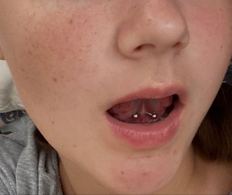 tongue web piercing, tongue frenulum piercing, lingual frenulum piercing Frenulum Tongue Piercing, Tongue Web, Tongue Web Piercing, Frenulum Piercing, Web Piercing, Piercing Tongue, Tongue Health, Nail Care Tips, Healthy Teas