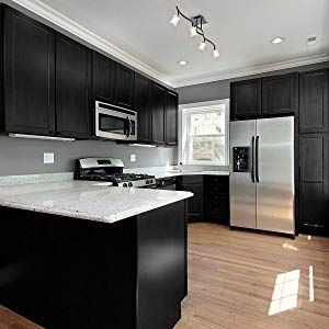 Cabinet Paint, Oak Kitchen Cabinets, Black Kitchen Cabinets, New Kitchen Cabinets, Kitchen Cabinet Remodel, Kitchen Cabinets Makeover, Dark Kitchen Cabinets, Diy Kitchen Cabinets, Black Cabinets