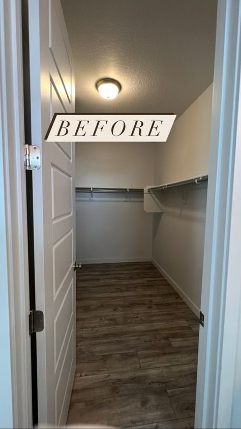 Renovating A Closet using Rev-A-Shelf - Build and Create Home Long Closet Remodel, Black Walk In Closet Luxury, Walk In Closet Turned Bedroom, Closet Renovation Ideas Small Walk In, Closet Finishing Ideas, Master Closet Design On A Budget, 6 X 12 Closet Layout, Redo Walk In Closet, Closet Sitting Area Ideas