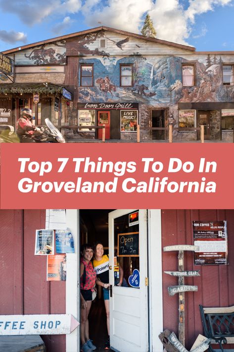 Groveland is a beautiful, historic community with deep connections both to California's Gold Rush and Yosemite National Park. While there are many things to see and do here, we gathered a list of the top 7 that must be experienced for any Groveland vacation to be complete. Things To Do Near Yosemite, Groveland California, Yosemite Vacation, Yosemite Trip, Yosemite Camping, Yosemite Park, California Mountains, Sequoia National Park, California Travel Road Trips