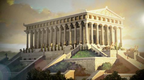 The Temple of Artemis at Ephesus - Drive Thru History Adventures Temple Of Artemis At Ephesus, The Temple Of Artemis, Temple Of Artemis, Ephesus Turkey, Christ The Redeemer Statue, Gardens Of Babylon, Christ The Redeemer, Stone Columns, Great Wall Of China