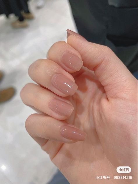 Natural Nail Designs, Milky Nails, Beige Nails, Simple Gel Nails, Minimal Nails, Casual Nails, Blush Nails, Pretty Gel Nails, Cute Gel Nails