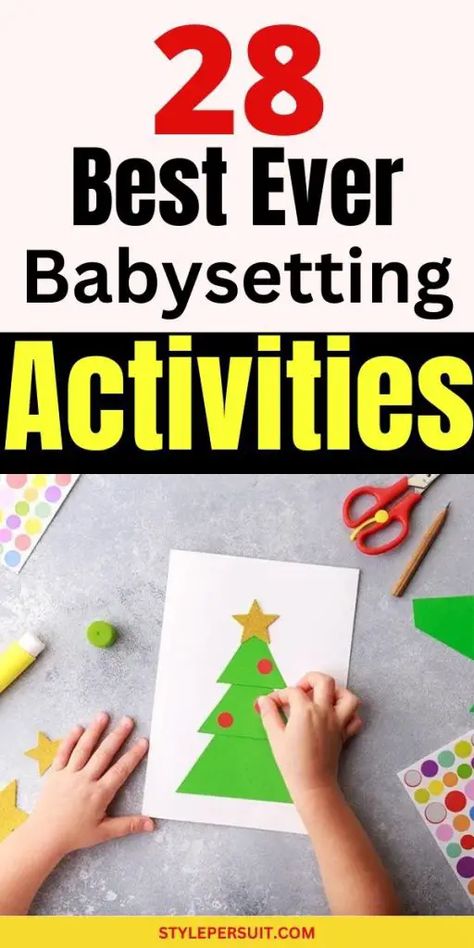 Baby Sitting Games:  28 Best Babysitting Activities to Keep Children Entertained Fun Ideas To Do When Babysitting, Babysitting Activities Outside, Activities To Do When Babysitting, Things To Do With Kids While Babysitting, Babysitting Activities For Boys, Babysitting Activities For Toddlers, Fun Babysitting Activities, Baby Sitting Ideas, Games To Play With Toddlers