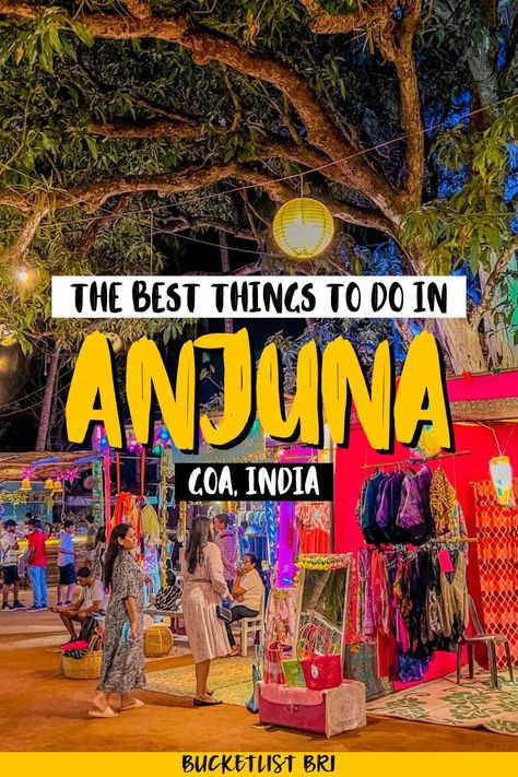 From beaches to funky markets to ruined forts and more, here are the best off-beat things to do in Anjuna and Vagator in North Goa, India (beyond partying!). Goa Things To Do, North Goa Places To Visit, Goa Market, Goa Shopping, Anjuna Beach Goa, Mumbai India Travel, Panaji Goa, Things To Do In Goa, Anjuna Beach