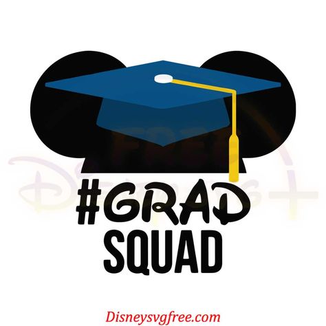 Grad Squad Mickey Ear Graduation Cap Svg Digital Cricut File Check more at https://disneysvgfree.com/grad-squad-mickey-ear-graduation-cap-svg-digital-cricut-file-svg170723t051/ Graduation Cap Svg, Disney Graduation, Disney Theme Party, Disney Trip Shirts, Trip Shirts, Disney Svg, Theme Party Decorations, Disney Theme, Mickey Ears