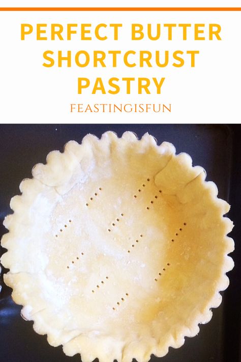 Easy Shortcrust Pastry Recipes, Sweet Shortcrust Pastry Recipe, Quiche Pastry, Savoury Pastry Recipe, Savoury Pie, Shortcrust Pastry Recipes, Pastries Recipes Dessert, Savoury Bakes, Butter Pastry