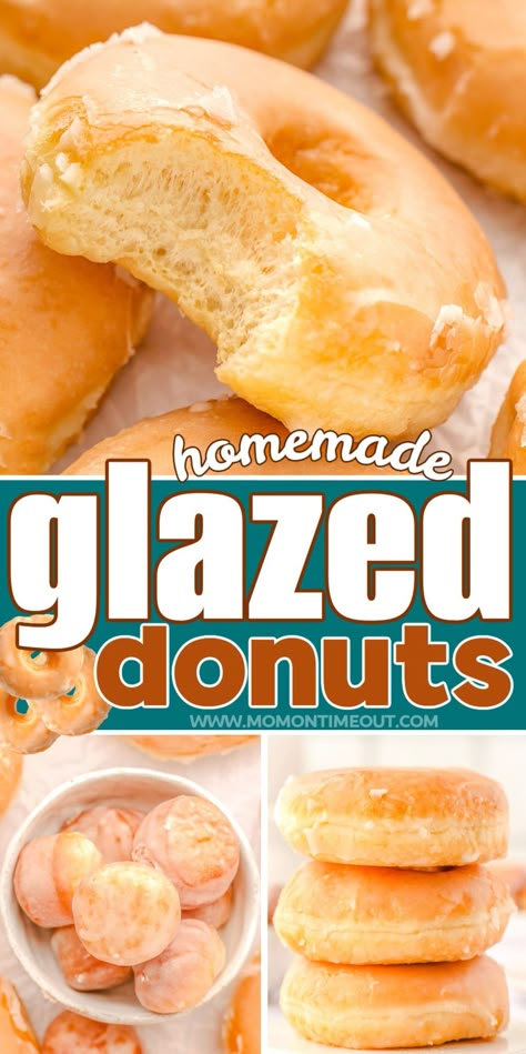 No Yeast Donuts Recipes, Easy Donut Recipe No Yeast, Homemade Donuts Recipe Easy, Soft Donut Recipe, Donut Recipe No Yeast, Fluffy Donut Recipe, Glazed Donut Recipe, Homemade Glazed Donuts, Glazed Donuts Recipe