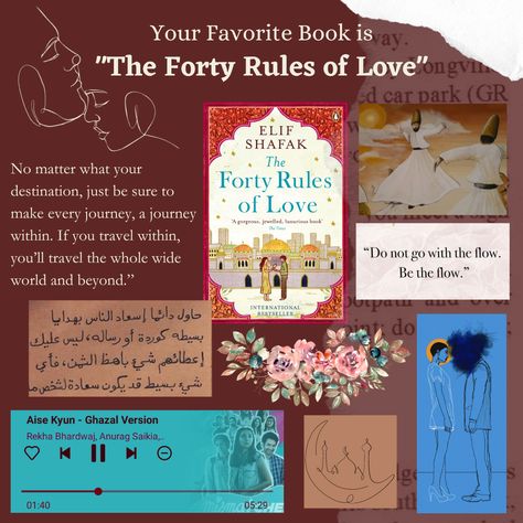 #books #thefortyrulesoflove #elifshafak #love #romance #bookaesthetics Forty Rules Of Love Quotes Elif Shafak, Forty Rules Of Love Aesthetic, Elif Shafak Quotes, Elif Shafak Books, Forty Rules Of Love Book, Forty Rules Of Love Quotes, Islam Books, Websites To Read Books, Elif Shafak