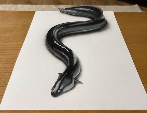 Snake art by Nice Artist Snake Art, Spray Paint Art, 3d Drawings, Paint Art, Realistic Drawings, Spray Paint, Aesthetic Art, Art Painting, Spray