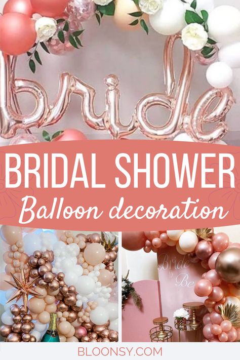 Looking for bridal shower balloon decorations ideas? Check out these 10 classy and elegant bridal shower balloon decorations that you can't say no to. #bridalshower #bridalshowerdecor #bridalshowerdecorations Bridal Shower Garland Ideas, Bridal Shower Balloon Columns, Balloon Decorations Bridal Shower House, Wedding Shower Balloon Decorations, Ballon Bridal Shower Ideas, Backdrops For Bridal Shower Diy, Bridal Shower Ideas Decorations Balloons, Bridal Shower Ideas Balloon Arch, Bridal Shower Round Arch Ideas