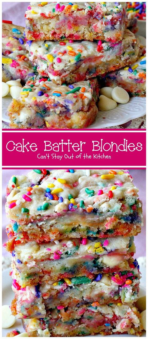 Cake Batter Blondies, 19 Cake, Desserts Nutella, Weight Watcher Desserts, Smores Dessert, Boxed Cake, Tailgating Recipes, Low Carb Dessert, Oreo Dessert