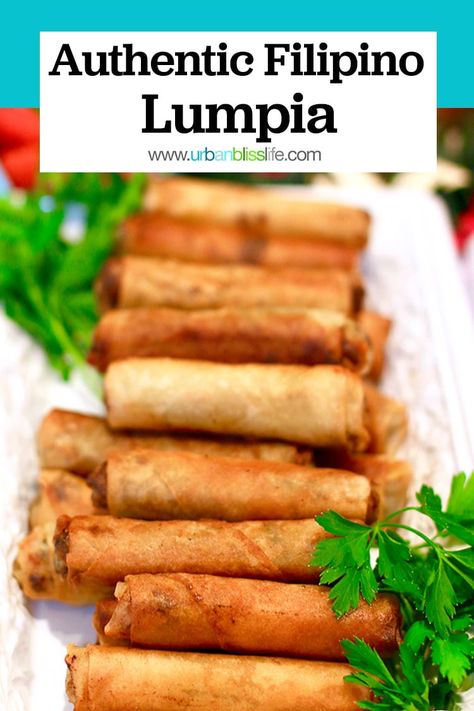 Easy Lumpia Recipe, Filipino Egg Rolls, Filipino Spring Rolls, Lumpia Filipino, Filipino Lumpia, Phillipino Food, Lumpia Recipe, Easy Filipino Recipes, Philippines Food