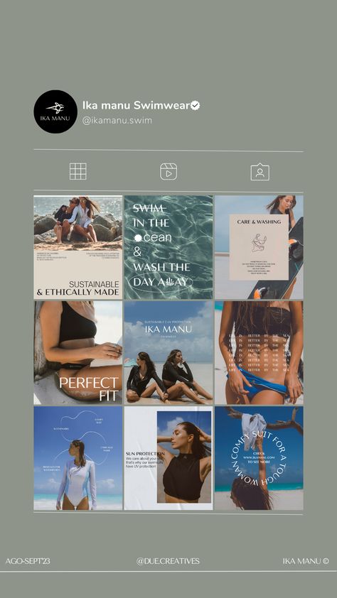 Swimwear instagram feed design aesthetic Swimwear Social Media Design, Swimwear Graphic Design, Beach Social Media Design, Swimwear Instagram Feed, Swimsuit Websites, Minimal Swimwear, Swimwear Instagram, Dippin Daisys, Instagram Feed Design