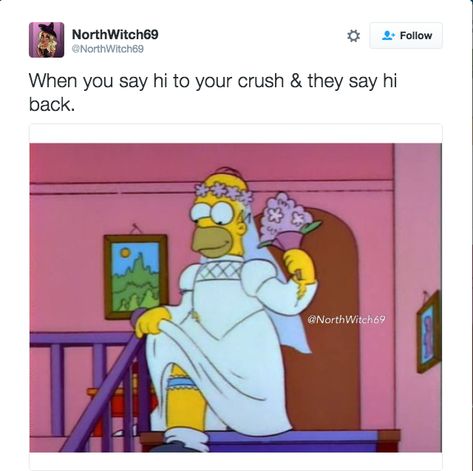 Any time you're around your crush: Wedding Meme, Me Caso, Simpsons Meme, Maggie Simpson, Marge Simpson, The Simpson, Homer Simpson, Six Feet Under, Cute Memes